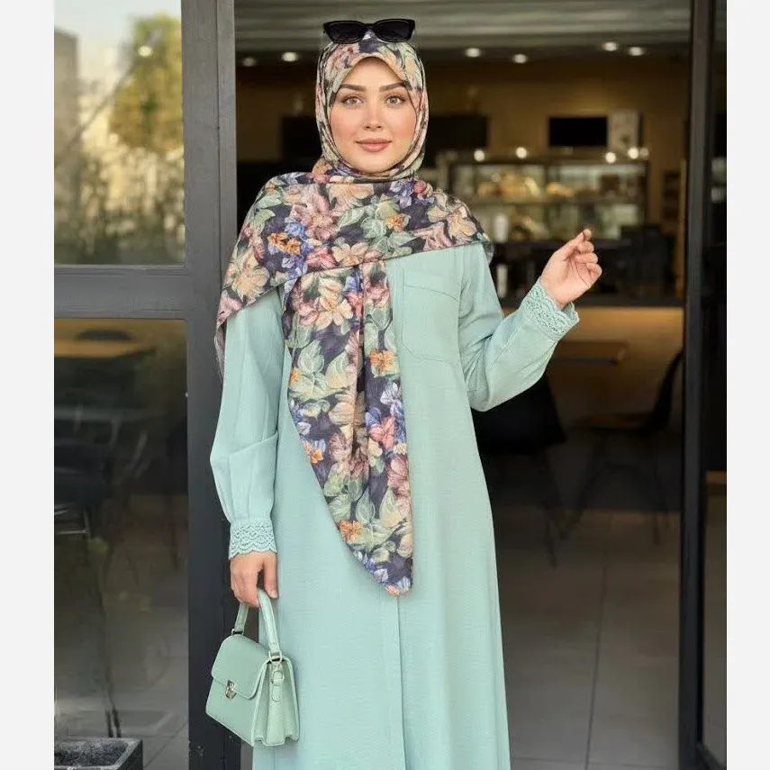 روسری نخ کاستوم طرح دلسا سایز 140 زنانه