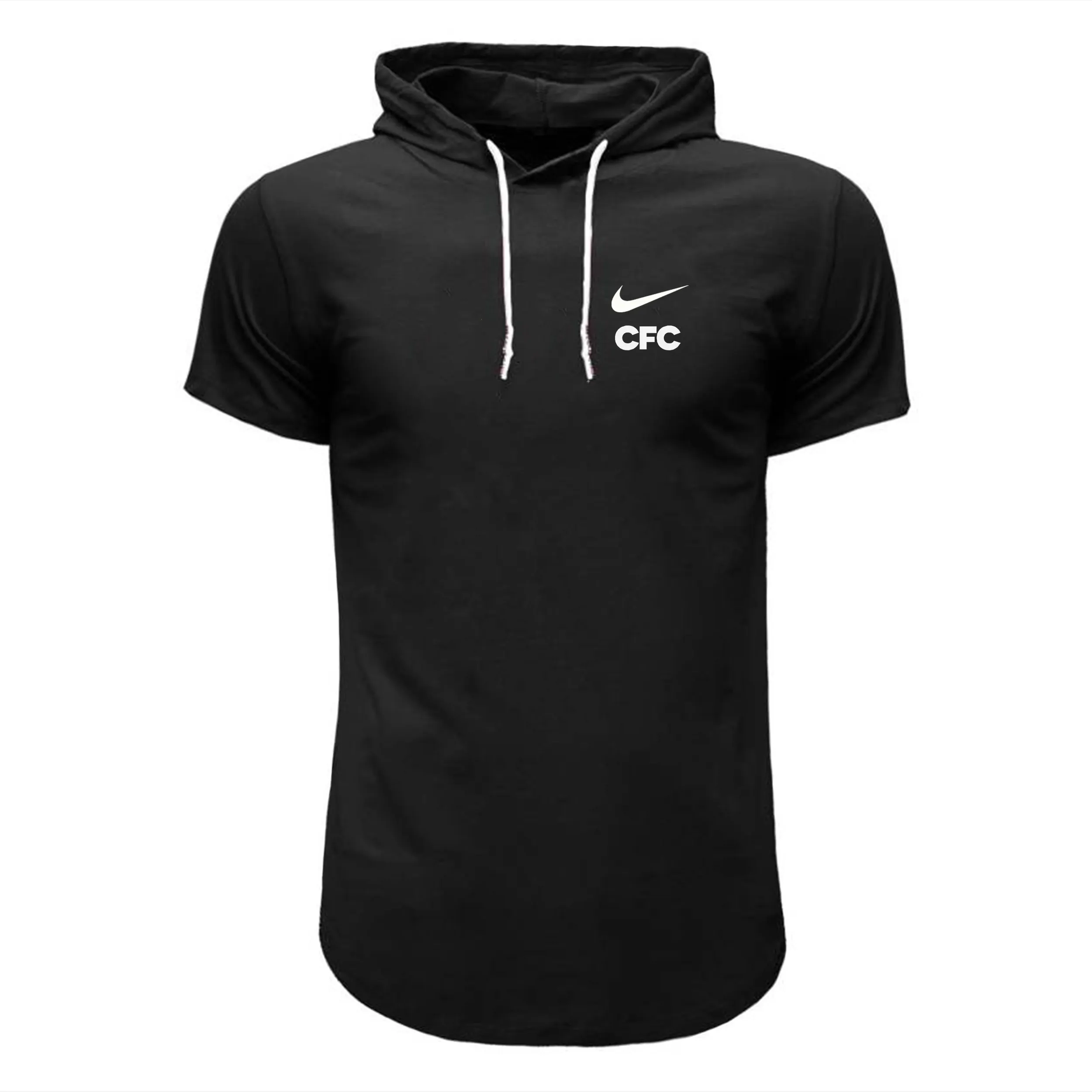 تیشرت کلاه دار مردانه طرح CFC مدل p 90789 مناسب چهار فصل با لوگوی پرس حرارتی