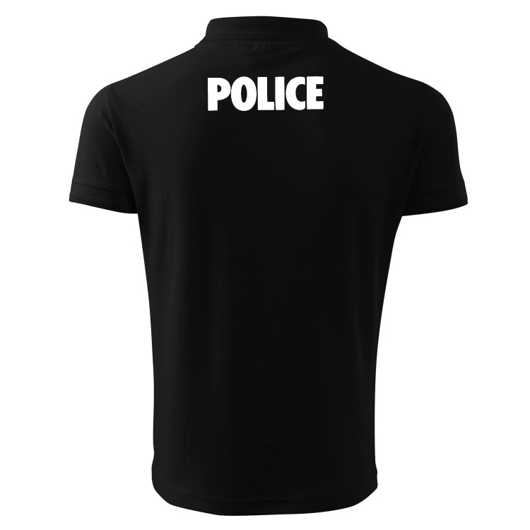 پولوشرت آستین کوتاه مردانه جودون اعلا طرح polic مدل h8687 سایز L XL 2XL