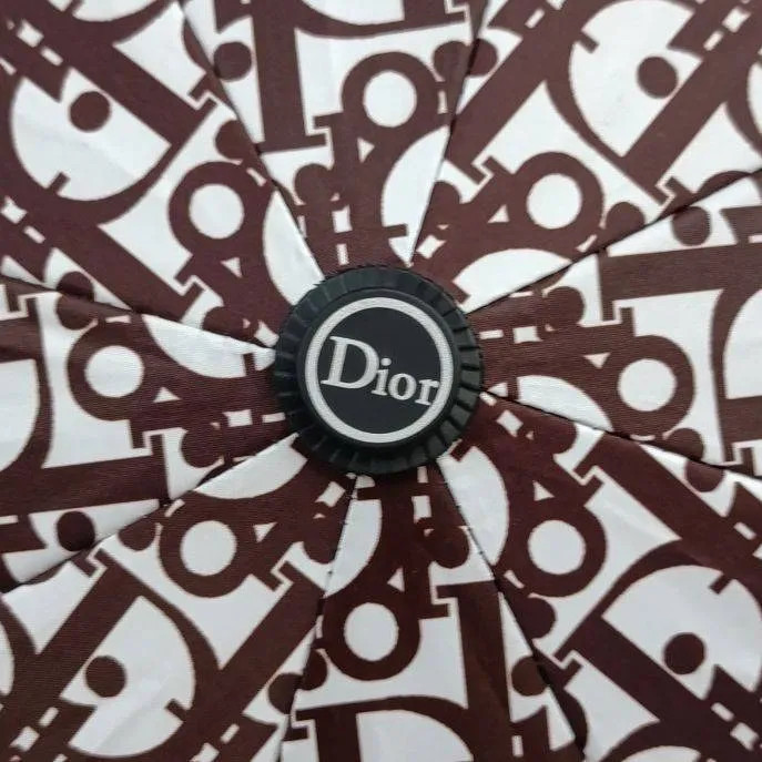 چتر اتوماتیک دیور Dior ضد باد با پارچه نانو و جعبه کادویی
