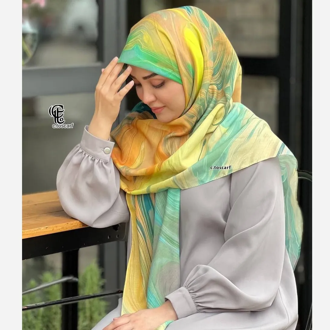 روسری طرح آلما نخ کاستوم سایز 140
