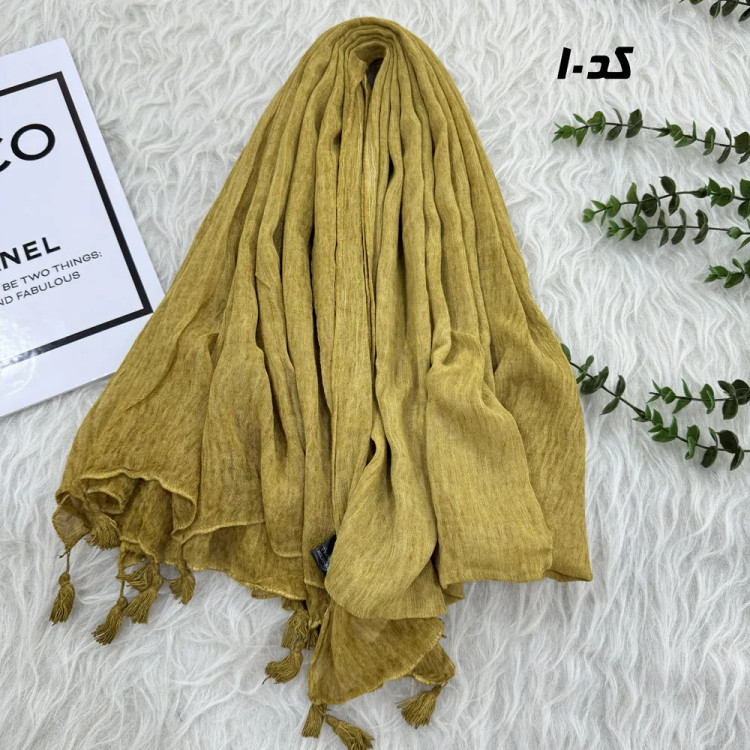 شال کنفی سنگشور قواره بزرگ 185 در 85 سانتیمتر بدون پرز و سر خوردن