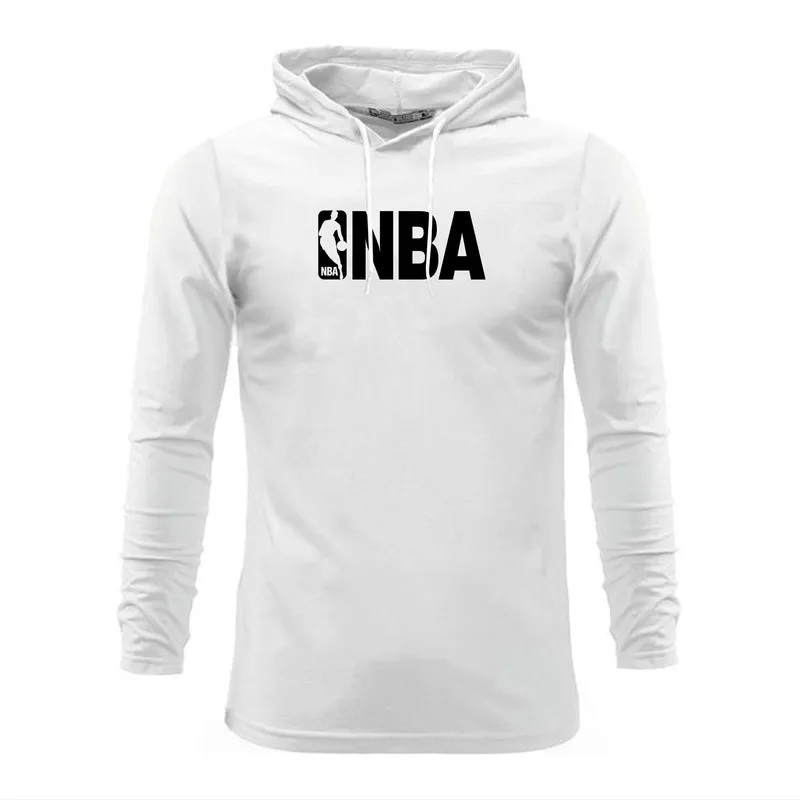 تیشرت آستین بلند کلاه دار طرح NBA مردانه جنس نخ اعلا سه رنگ