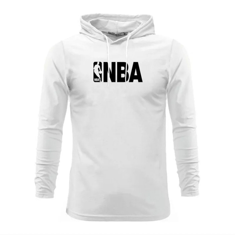 تیشرت آستین بلند کلاه دار طرح NBA مردانه جنس نخ اعلا سه رنگ