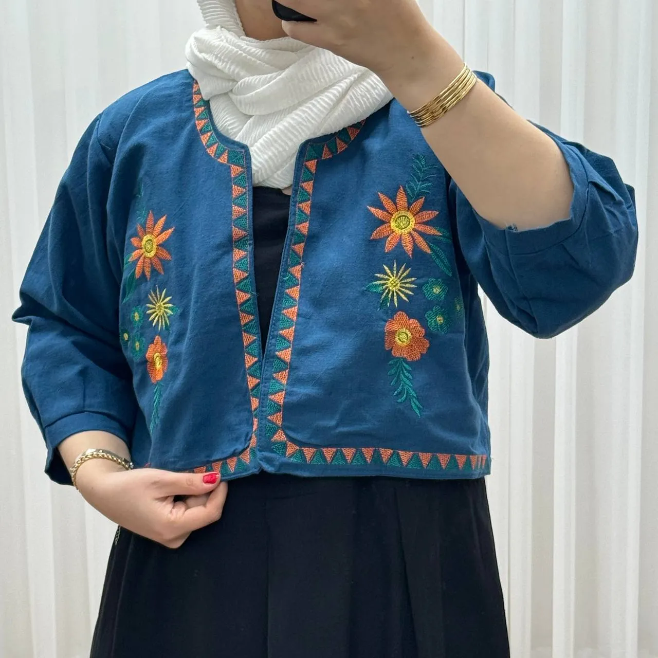 کت سارافون لینن مدل یولیا فری سایز زنانه مناسب تا سایز 48 چهارفصل شیک و راحت