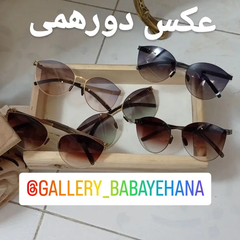 عینک آفتابی آیس برلین زنانه بدنه تیتانیوم نشکن لنز زایس آلمان UV400 بدون پیچ 5 رنگ