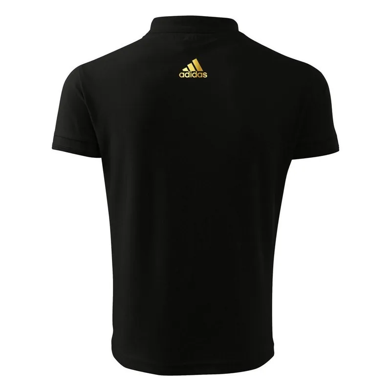 پولوشرت مردانه یوونتوس مشکی یقه دکمه دار جنس جودون سایز L XL