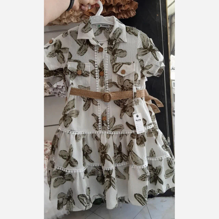 پیراهن ساحلی دخترانه سبک و خنک مناسب بهار و تابستان در سه رنگ مختلف