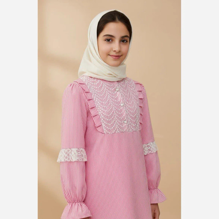 شومیز دخترانه نخی تابستانی در 4 رنگ مدل مادر دختری