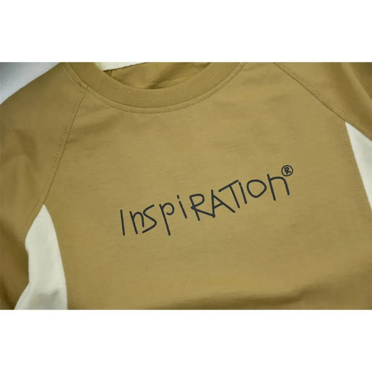تیشرت باکسی پسرانه طرح INSPIRATION جنس پنبه ترک