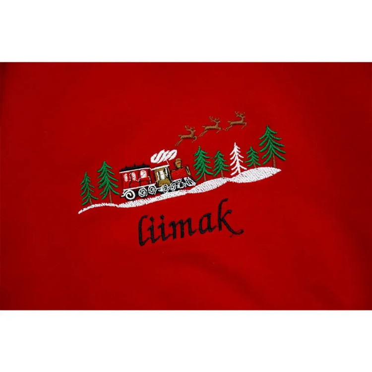 بلوز پسرانه دورس طرح قطار یلدایی و کریسمس کد 10922