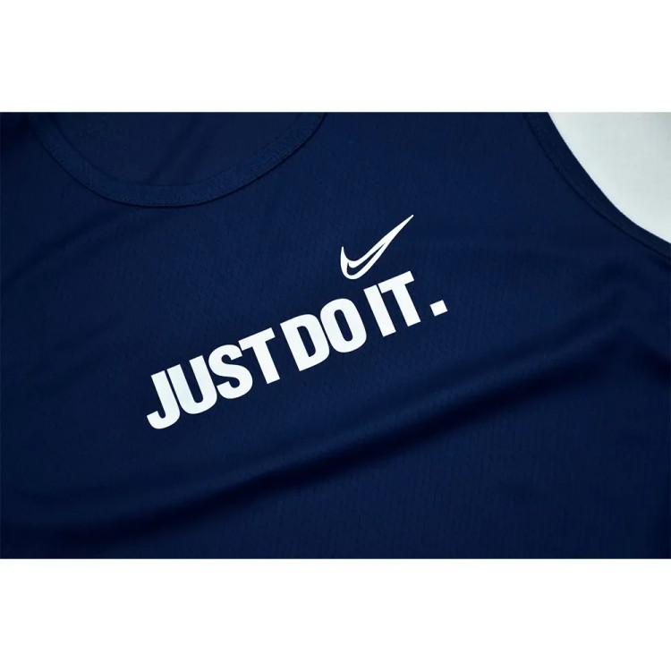 ست تاپ و شلوارک ورزشی مردانه JUST DO IT رنگ سرمه ای جنس فلامنت سوزنی