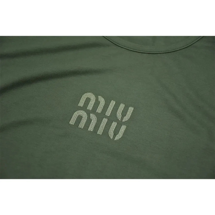 تاپ زنانه ویسکوز آستین حلقه طرح MIU MIU کد 11117