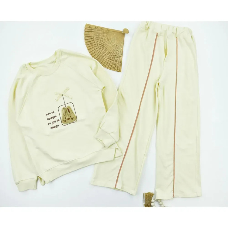 ست بلوز و شلوار بگ دخترانه طرح خرگوش جنس پنبه ای