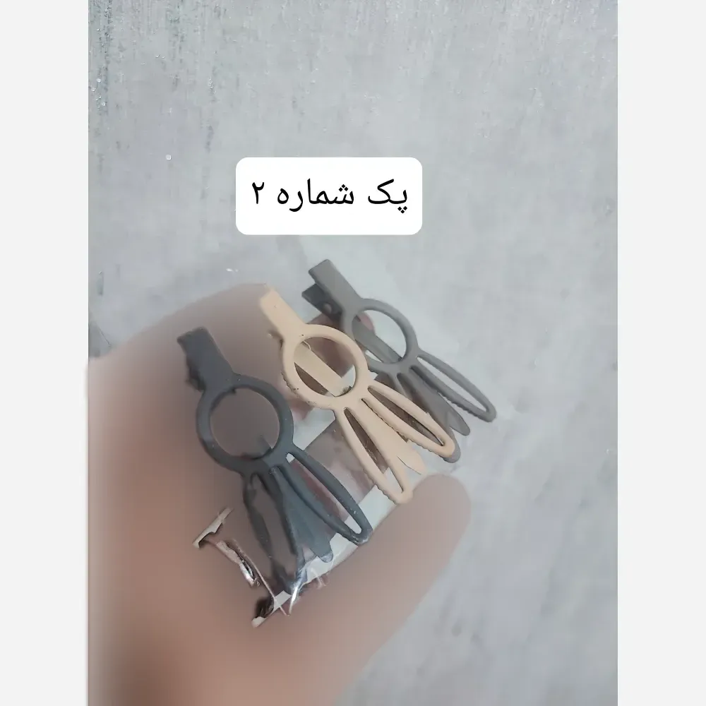 پک سه عددی گیره مو انبری دخترانه وارداتی در طرح های متنوع