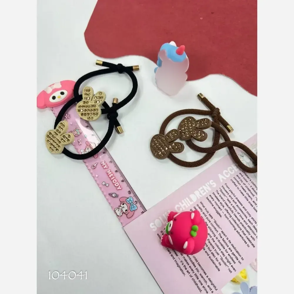 پک دو عددی کش مو دخترانه وارداتی طرحدار