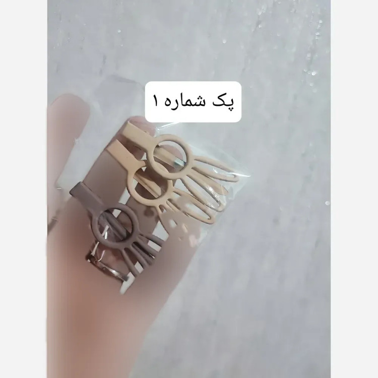 پک سه عددی گیره مو انبری دخترانه وارداتی در طرح های متنوع