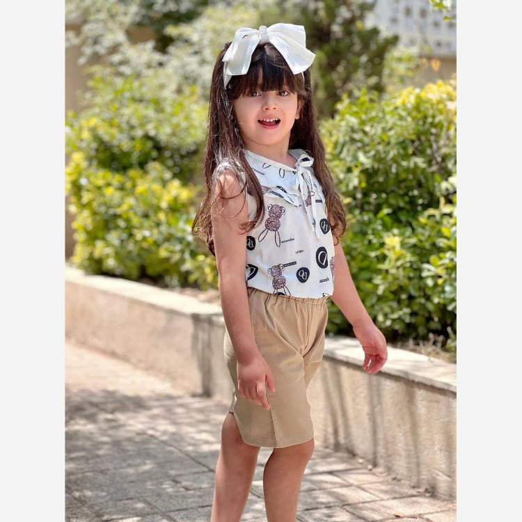 تاپ شلوارک دخترانه خنک و راحت در سه سایز مختلف