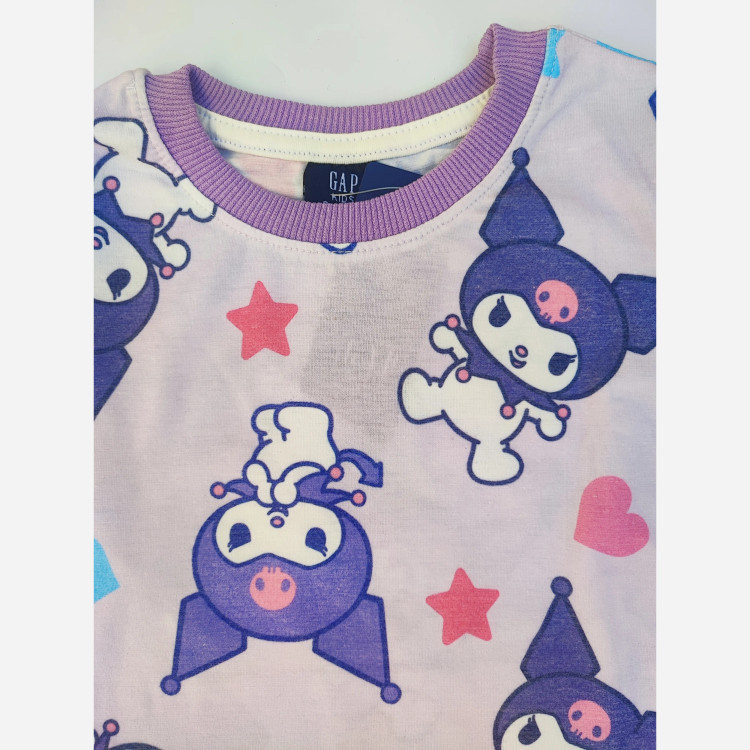 بلوز شلوار راحتی دخترانه طرح کرومی جنس تمام نخ پنبه