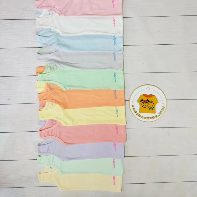 زیرپوش رکابی بچگانه نخ پنبه دخترانه و پسرانه سایز 3 تا 11 سال