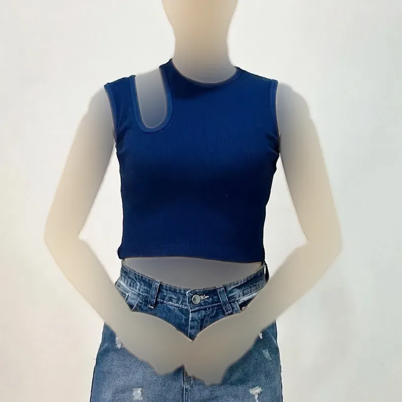 کراپ یقه اشکی کبریتی زنانه