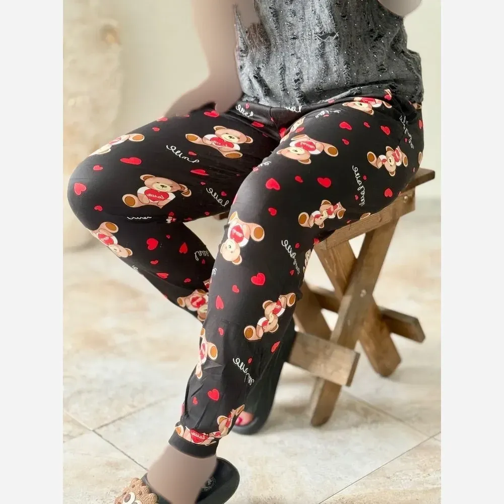 شلوار زنانه گیاهی راحتی قواره دار قد 100 مارک لیدی سایز 38 تا 52