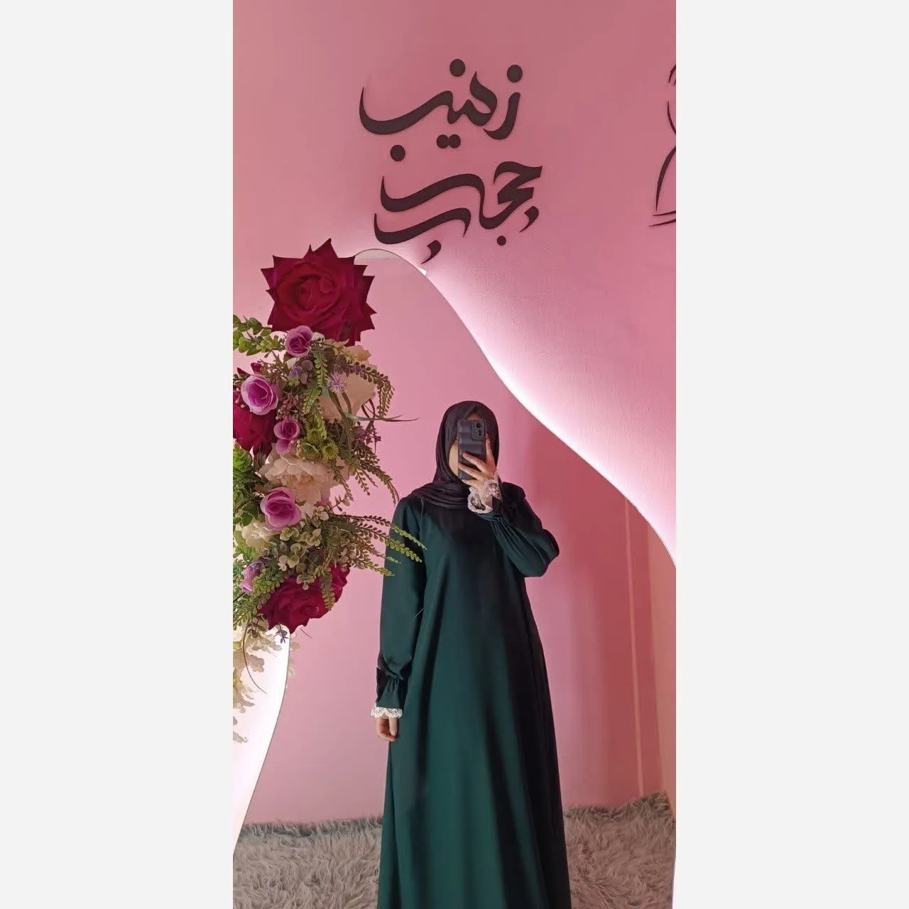 مانتو عبایی زنانه و دخترانه مدل ریحان جنس کرپ سوپر الیزه اعلا