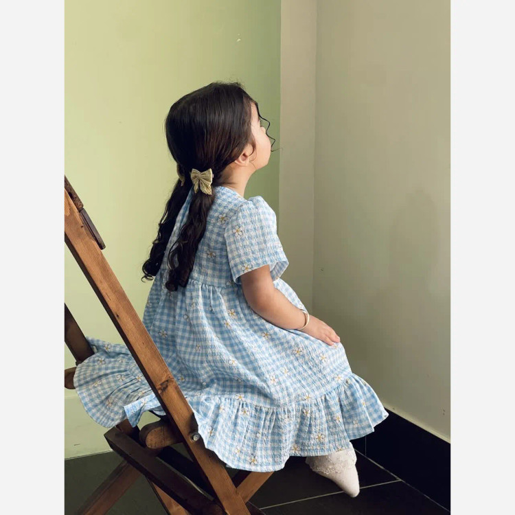 پیراهن عروسکی پفکی دخترانه مدل ترانه