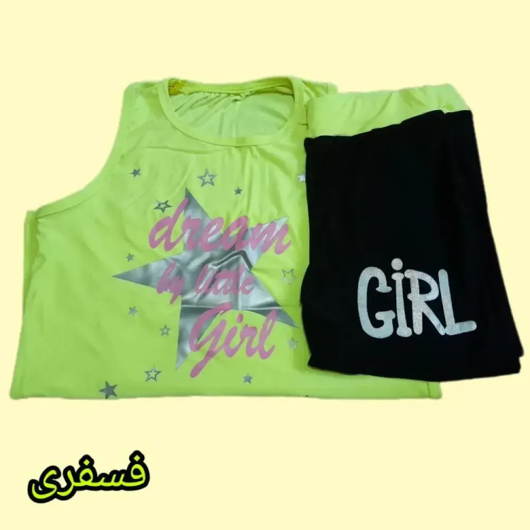 ست تاپ و شلوارک زنانه جنس فیلامنت فول کش سایز 38 تا 48