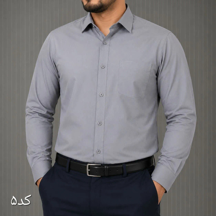 پیراهن آستین بلند مردانه جنس بنگال قواره آزاد در رنگبندی متنوع