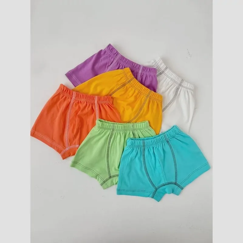 ست رکابی و شورت نخ پنبه پسرانه 6 رنگ