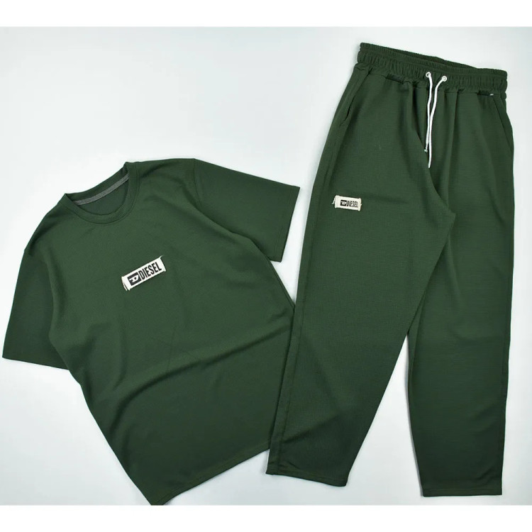 ست تیشرت و شلوار بیسکویتی مردانه دیزل