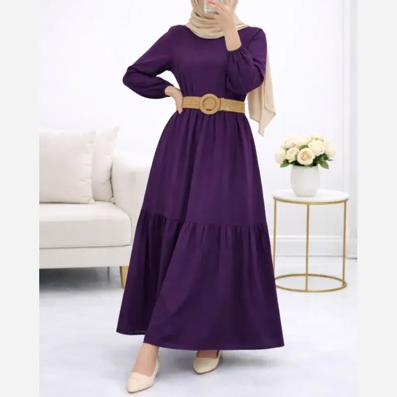 پیراهن ململ طرح آیدا یقه گره ای سایز 38 تا 48