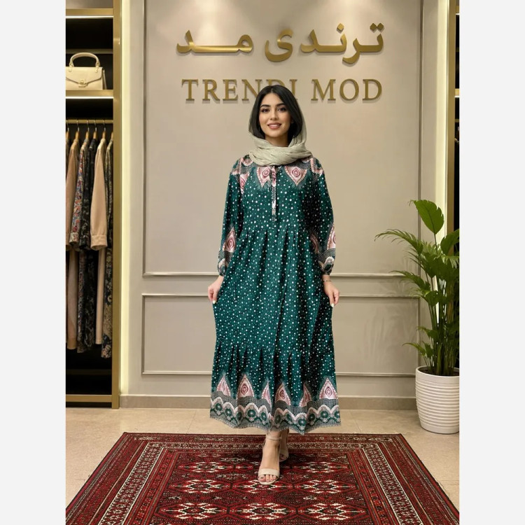 لباس ساحلی نخی طرح توپی فری سایز
