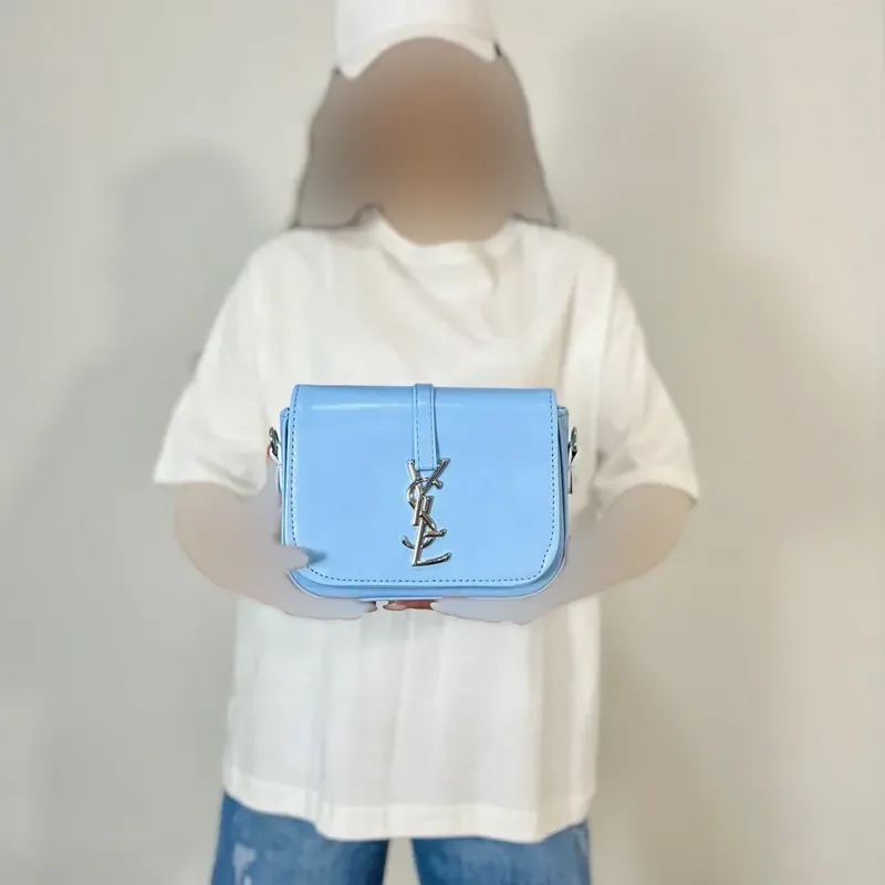 کیف دوشی زنانه چرم مصنوعی YSL ابعاد 20 در 16 سانتیمتر