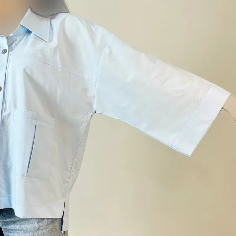 شومیز دوجیب لینن زنانه