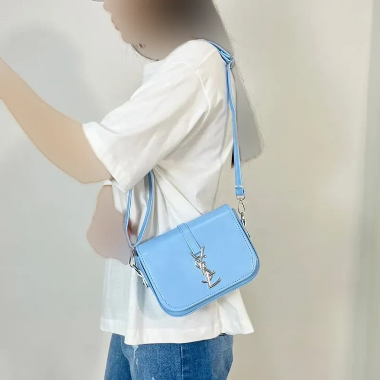 کیف دوشی زنانه چرم مصنوعی YSL ابعاد 20 در 16 سانتیمتر