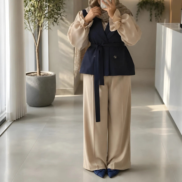 سه تیکه زنانه مدل روژین جنس مازراتی
