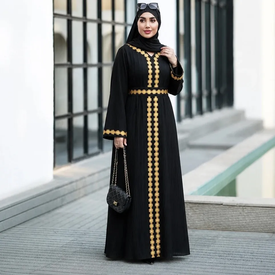 پیراهن مانتویی بلند زنانه جنس دلتا کراش رنگ مشکی سایز بزرگ