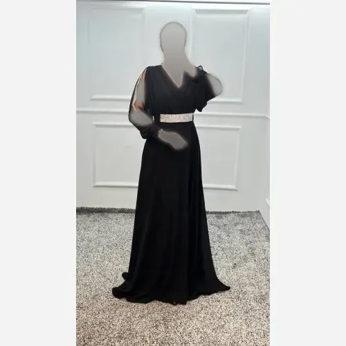ماکسی حریر کمربنددار قد 155 درجه یک