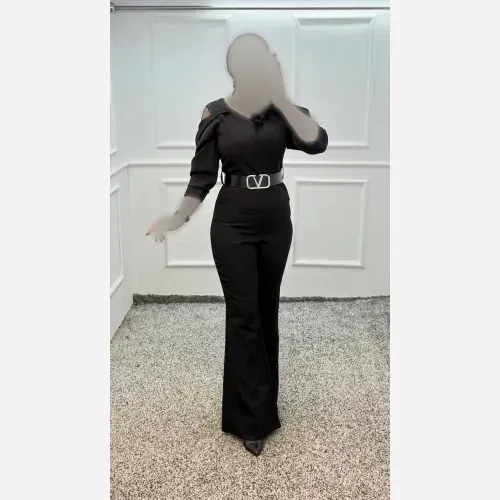 اورتورال مجلسی زنانه جنس مازراتی کمربند چرم قد 150 رنگ مشکی و سفید سایزبندی 36 تا 50