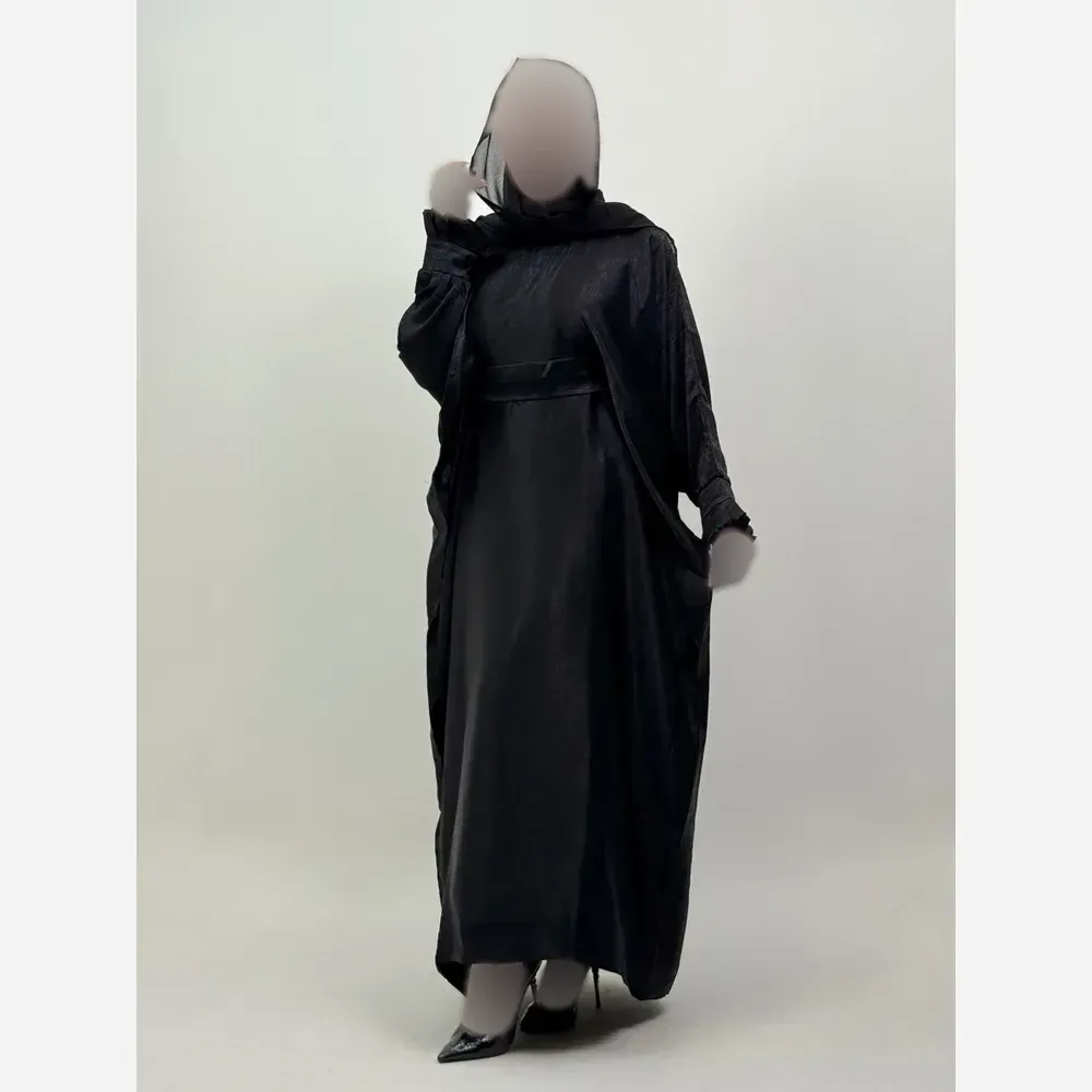 عبا زنانه مدل کوپرا آستین ژول رنگ مشکی سایز فری 38 تا 60