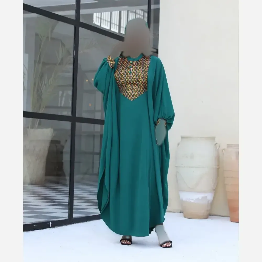 عبا طرح شیدا جنس ابروبادی و خرجکار تافته هندی سایز فیری سایز رنگی