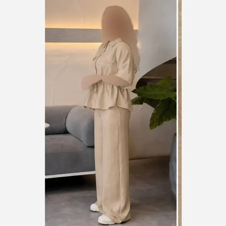 ست دو تیکه زنانه طرح طناز جنس صوفیا