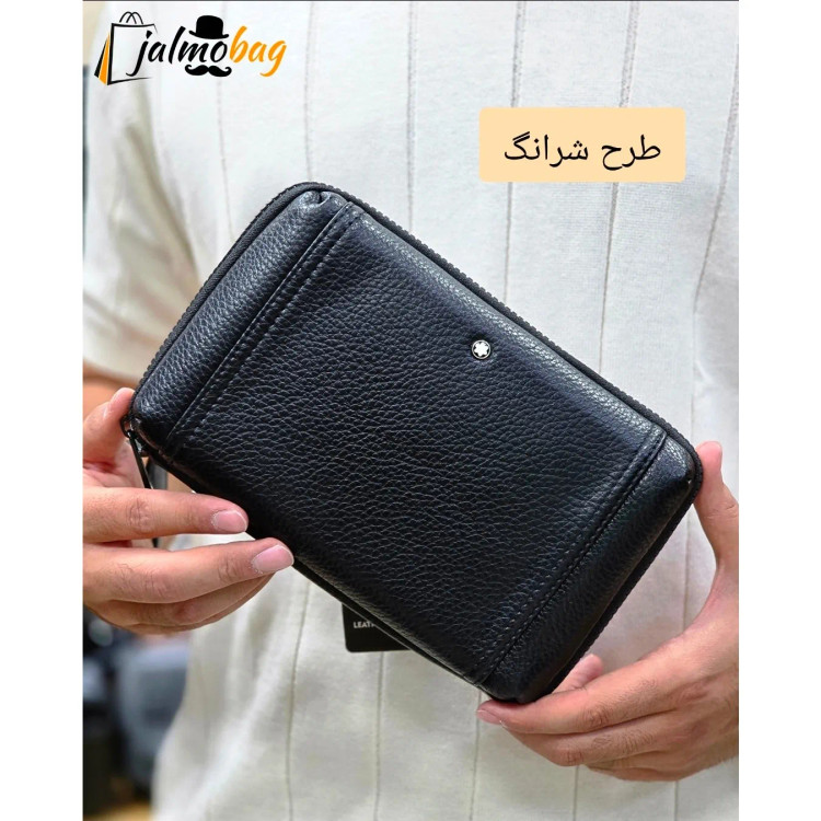 کیف دستی پاسپورتی مونت بلانک چرم وارداتی