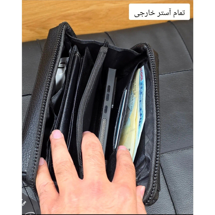کیف دستی پاسپورتی مونت بلانک چرم وارداتی