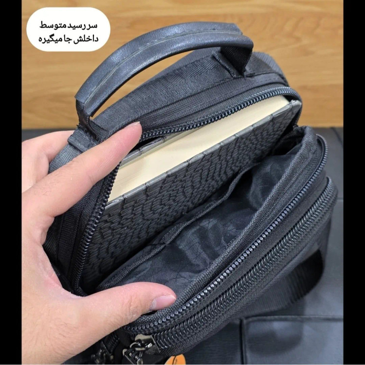 کیف دوشی دستی اسپرت برزنتی پارچه ای خارجی جیب دار