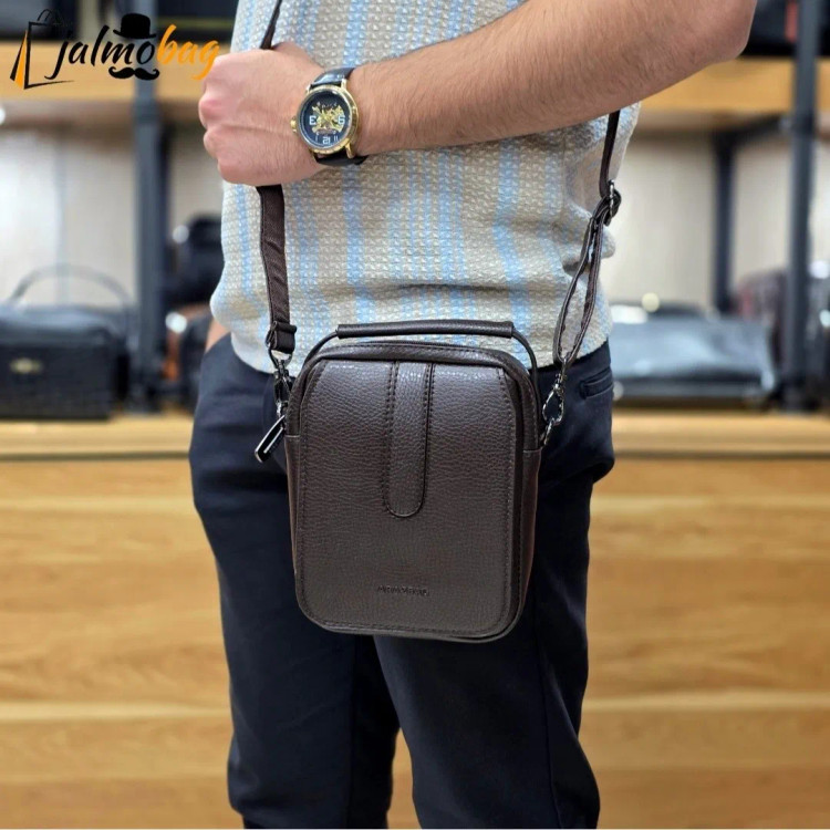 کیف دوشی دستی کوچک چرم صنعتی ضد خش کد 2202