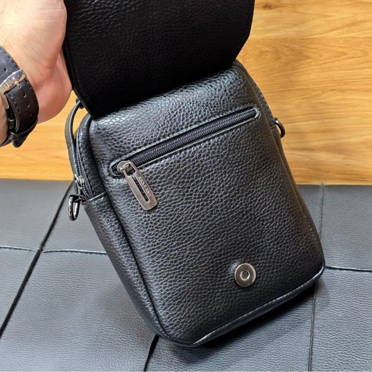 کیف دوشی دستی کوچک چرم صنعتی ضد خش کد 2202