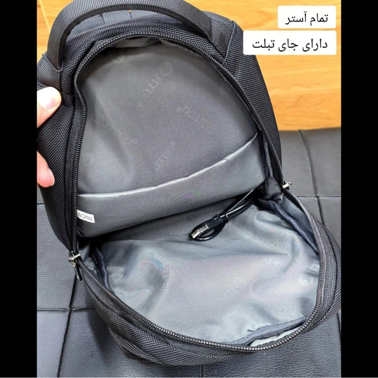 بادی بگ وارداتی برند جیتو JITUO پارچه برزنتی ضخیم آبگریز دارای پورت USB
